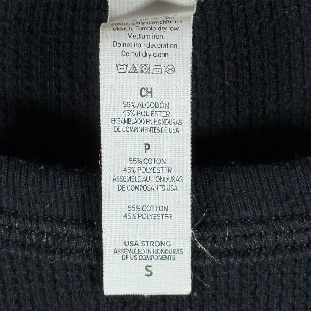 Bella Canvas The Bubble Hive Graphic Thermal Shirt Black S - Picture 5 of 7
